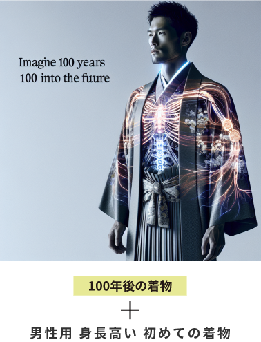 100年後の着物+男性用、身長高い、初めての着物